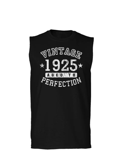 1925 - Vintage Birth Year Muscle Shirt Brand-TooLoud-Black-Small-Davson Sales