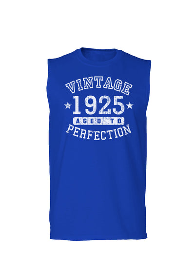 1925 - Vintage Birth Year Muscle Shirt Brand-TooLoud-Royal Blue-Small-Davson Sales