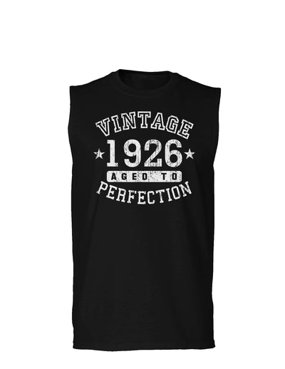 1926 - Vintage Birth Year Muscle Shirt Brand-TooLoud-Black-Small-Davson Sales
