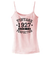 1927 - Vintage Birth Year Spaghetti Strap Tank Brand-Womens Spaghetti Strap Tanks-TooLoud-SoftPink-X-Small-Davson Sales