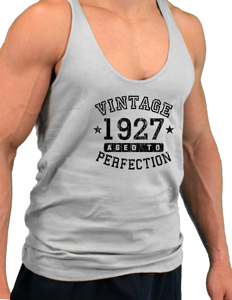 1927 - Vintage Birth Year Mens String Tank Top Brand-Men's String Tank Tops-TooLoud-White-Small-Davson Sales