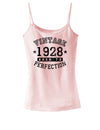 1928 - Vintage Birth Year Spaghetti Strap Tank Brand-Womens Spaghetti Strap Tanks-TooLoud-SoftPink-X-Small-Davson Sales