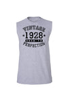 1928 - Vintage Birth Year Muscle Shirt Brand-TooLoud-AshGray-Small-Davson Sales
