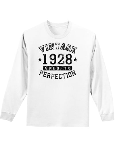 1928 - Vintage Birth Year Adult Long Sleeve Shirt Brand-Long Sleeve Shirt-TooLoud-White-Small-Davson Sales