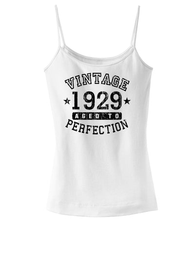 1929 - Vintage Birth Year Spaghetti Strap Tank Brand-Womens Spaghetti Strap Tanks-TooLoud-White-X-Small-Davson Sales