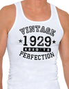 1929 - Vintage Birth Year Mens Ribbed Tank Top Brand-Mens Ribbed Tank Top-TooLoud-White-Small-Davson Sales
