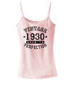 1930 - Vintage Birth Year Spaghetti Strap Tank Brand-Womens Spaghetti Strap Tanks-TooLoud-SoftPink-X-Small-Davson Sales