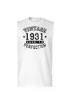 1931 - Vintage Birth Year Muscle Shirt Brand-TooLoud-White-Small-Davson Sales