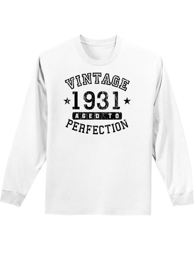 1931 - Vintage Birth Year Adult Long Sleeve Shirt Brand-Long Sleeve Shirt-TooLoud-White-Small-Davson Sales