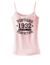 1932 - Vintage Birth Year Spaghetti Strap Tank Brand-Womens Spaghetti Strap Tanks-TooLoud-SoftPink-X-Small-Davson Sales