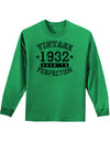 1932 - Vintage Birth Year Adult Long Sleeve Shirt Brand-Long Sleeve Shirt-TooLoud-Kelly-Green-Small-Davson Sales
