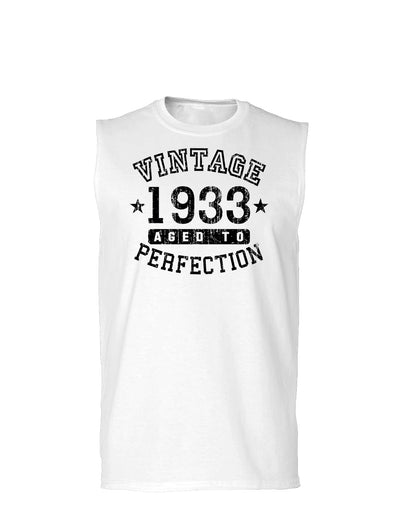 1933 - Vintage Birth Year Muscle Shirt Brand-TooLoud-White-Small-Davson Sales