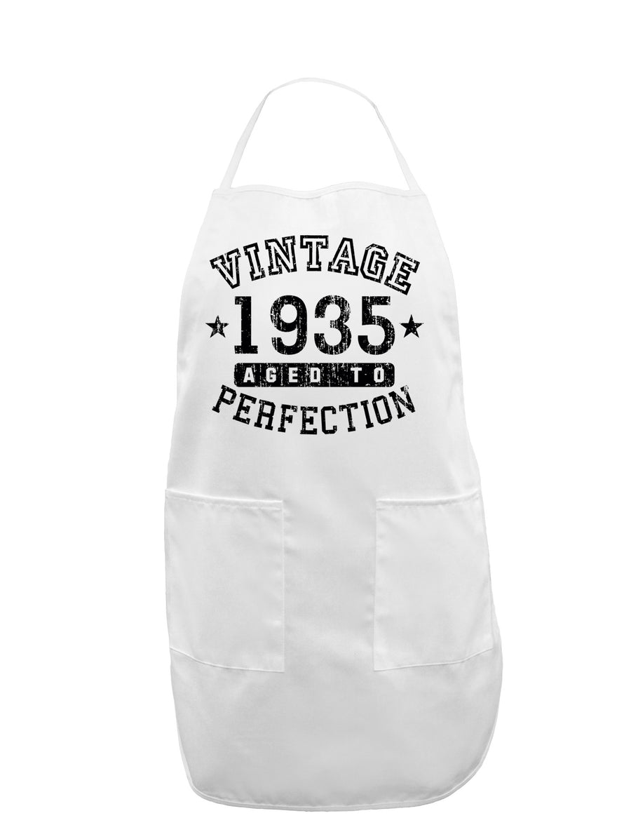1935 - Vintage Birth Year Adult Apron Brand-Bib Apron-TooLoud-White-One-Size-Davson Sales