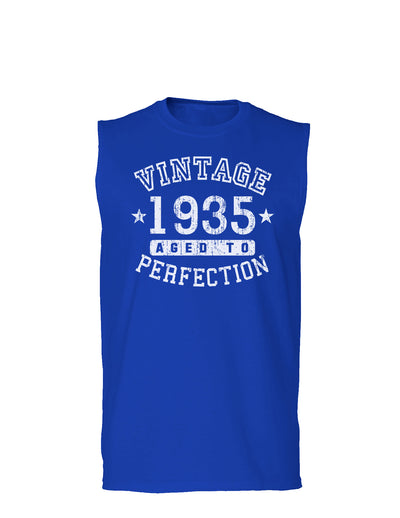 1935 - Vintage Birth Year Muscle Shirt Brand-TooLoud-Royal Blue-Small-Davson Sales