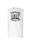 1937 - Vintage Birth Year Muscle Shirt Brand-TooLoud-White-Small-Davson Sales