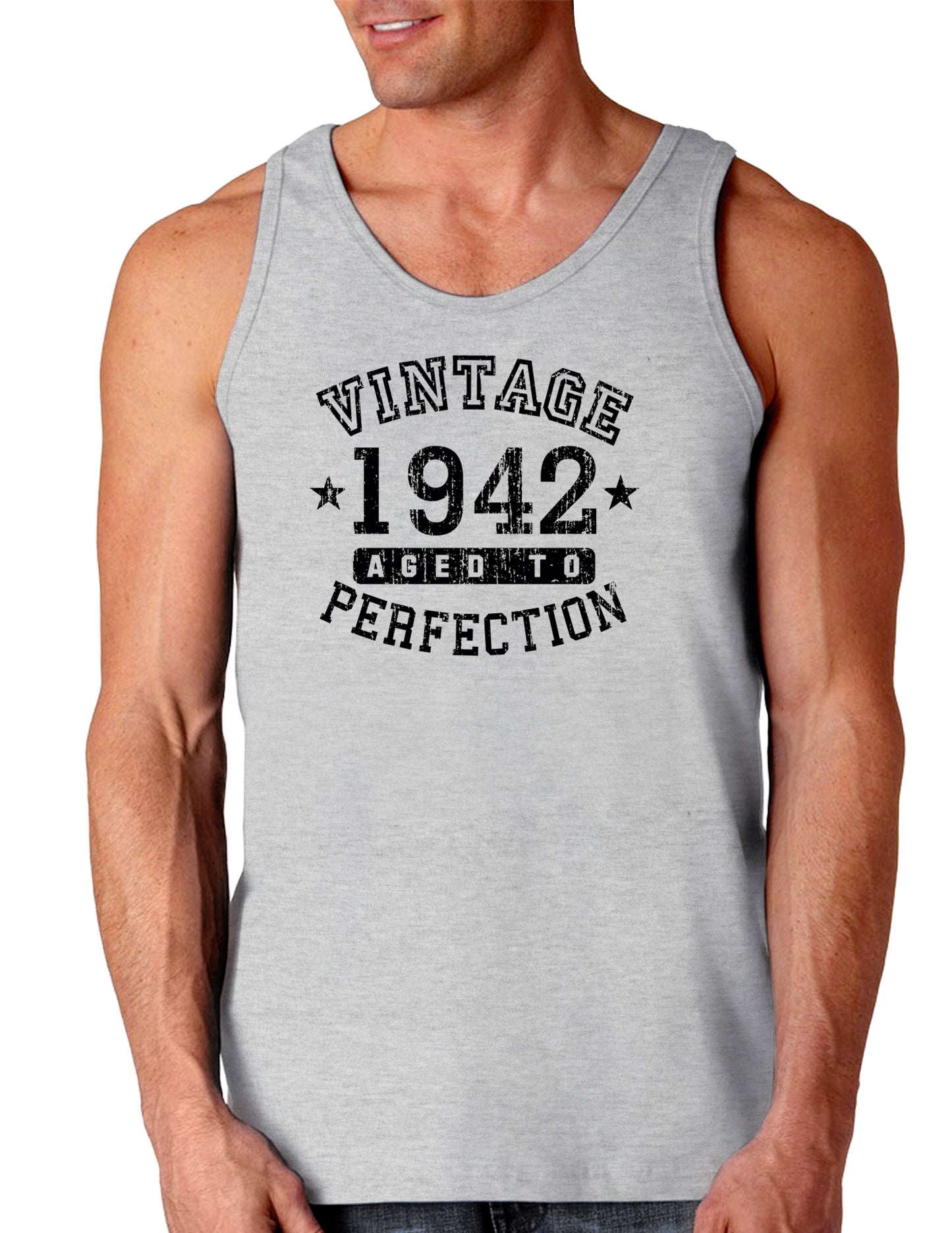1942 - Vintage Birth Year Loose Tank Top Brand-Loose Tank Top-TooLoud-AshGray-Small-Davson Sales