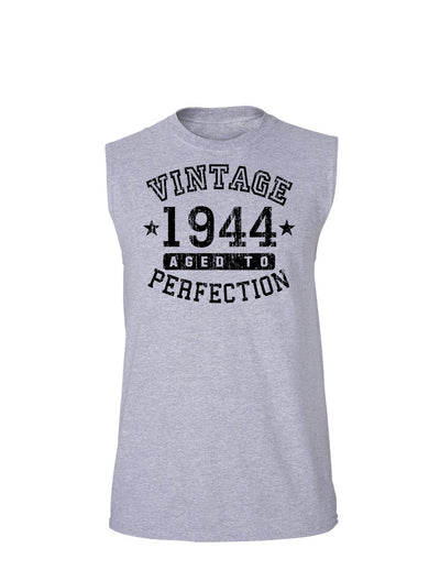 1944 - Vintage Birth Year Muscle Shirt Brand-TooLoud-AshGray-Small-Davson Sales