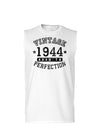 1944 - Vintage Birth Year Muscle Shirt Brand-TooLoud-White-Small-Davson Sales