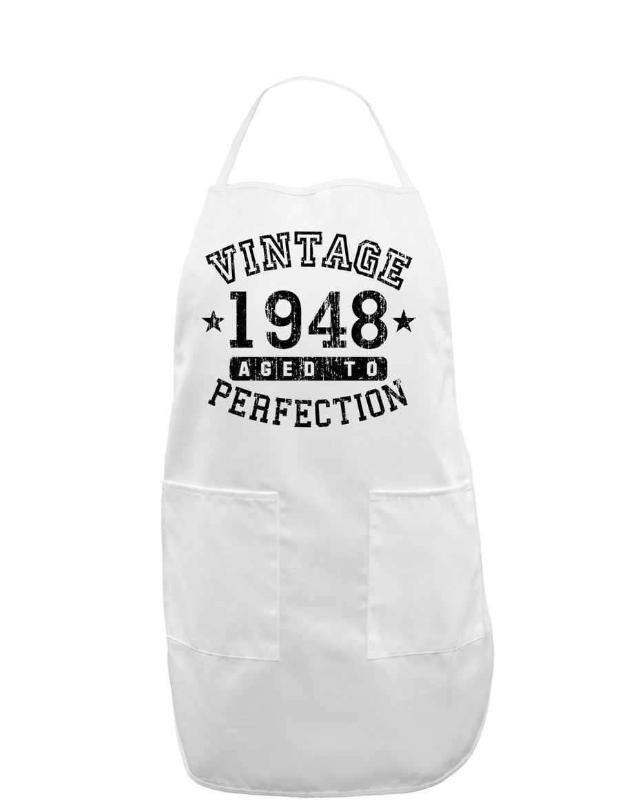 1948 - Vintage Birth Year Adult Apron Brand-Bib Apron-TooLoud-White-One-Size-Davson Sales