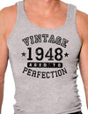1948 - Vintage Birth Year Mens Ribbed Tank Top Brand-Mens Ribbed Tank Top-TooLoud-Heather-Gray-Small-Davson Sales