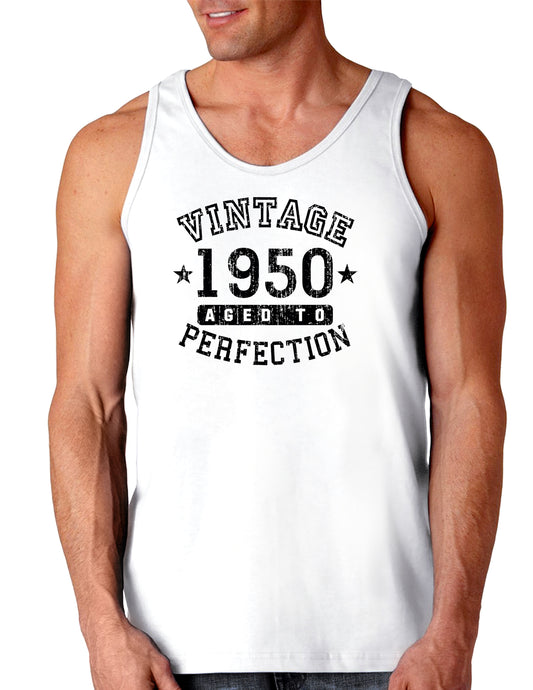 1950 - Vintage Birth Year Loose Tank Top Brand-Loose Tank Top-TooLoud-White-Small-Davson Sales