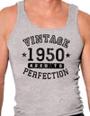 1950 - Vintage Birth Year Mens Ribbed Tank Top Brand-Mens Ribbed Tank Top-TooLoud-Heather-Gray-Small-Davson Sales