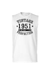 1951 - Vintage Birth Year Muscle Shirt Brand-TooLoud-White-Small-Davson Sales
