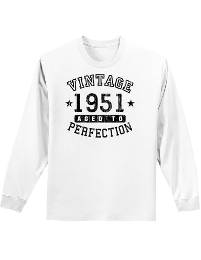 1951 - Vintage Birth Year Adult Long Sleeve Shirt Brand-Long Sleeve Shirt-TooLoud-White-Small-Davson Sales