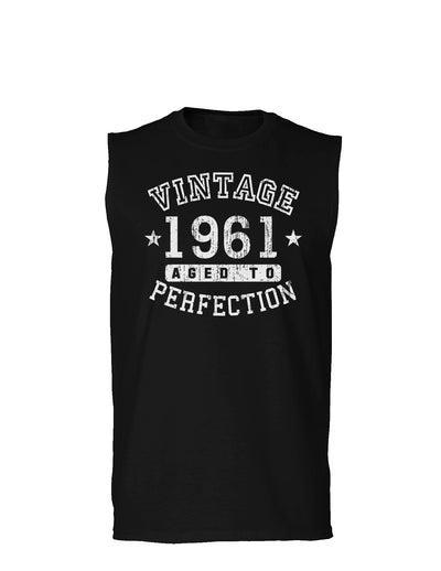 1961 - Vintage Birth Year Muscle Shirt Brand-TooLoud-Black-Small-Davson Sales