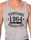 1964 - Vintage Birth Year Mens Ribbed Tank Top Brand-Mens Ribbed Tank Top-TooLoud-Heather-Gray-Small-Davson Sales