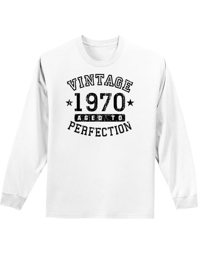 1970 - Vintage Birth Year Adult Long Sleeve Shirt Brand-Long Sleeve Shirt-TooLoud-White-Small-Davson Sales