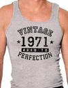 1971 - Vintage Birth Year Mens Ribbed Tank Top Brand-Mens Ribbed Tank Top-TooLoud-Heather-Gray-Small-Davson Sales