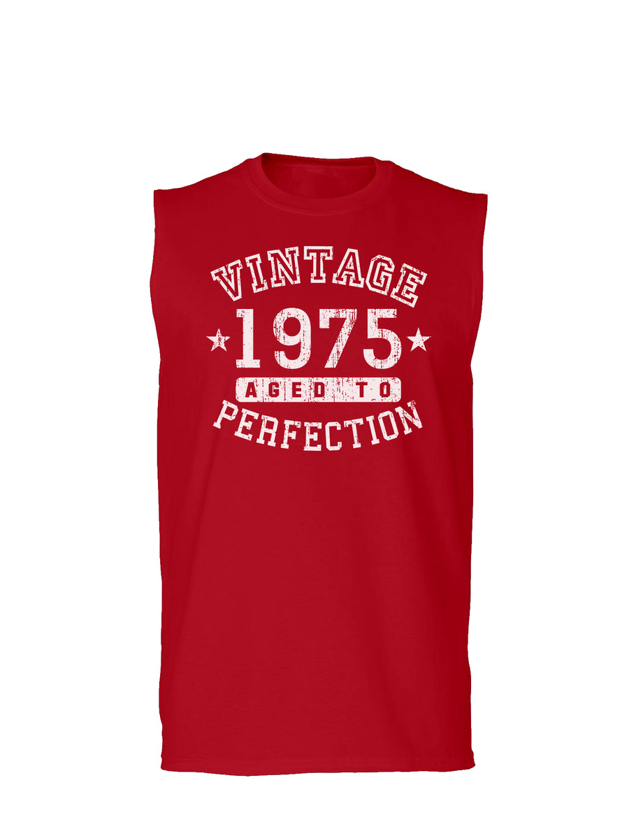 1975 - Vintage Birth Year Muscle Shirt Brand-TooLoud-Black-Small-Davson Sales