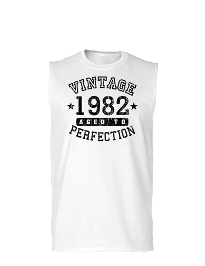 1982 - Vintage Birth Year Muscle Shirt Brand-TooLoud-White-Small-Davson Sales