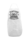 1991 - Vintage Birth Year Adult Apron Brand-Bib Apron-TooLoud-White-One-Size-Davson Sales