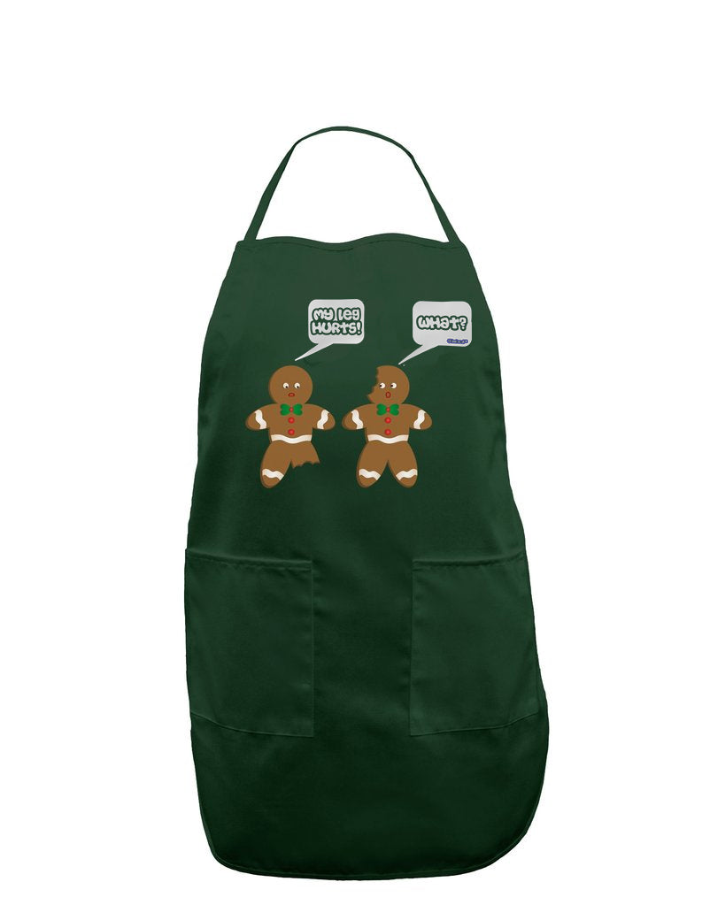 Funny Gingerbread Conversation Christmas Apron for Adults