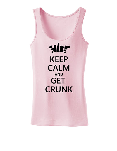 Keep Calm and Get Crunk Womens Tank Top-Womens Tank Tops-TooLoud-Soft-Pink-X-Small-Davson Sales