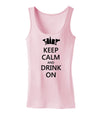 Keep Calm and Drink On Womens Tank Top-Womens Tank Tops-TooLoud-Soft-Pink-X-Small-Davson Sales