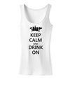 Keep Calm and Drink On Womens Tank Top-Womens Tank Tops-TooLoud-White-X-Small-Davson Sales