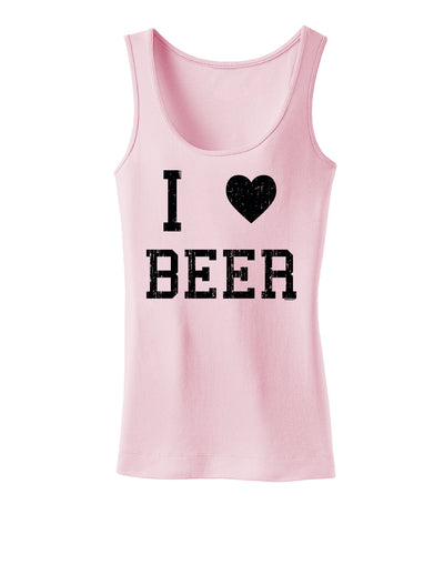 I Heart Beer Womens Tank Top-Womens Tank Tops-TooLoud-Soft-Pink-X-Small-Davson Sales