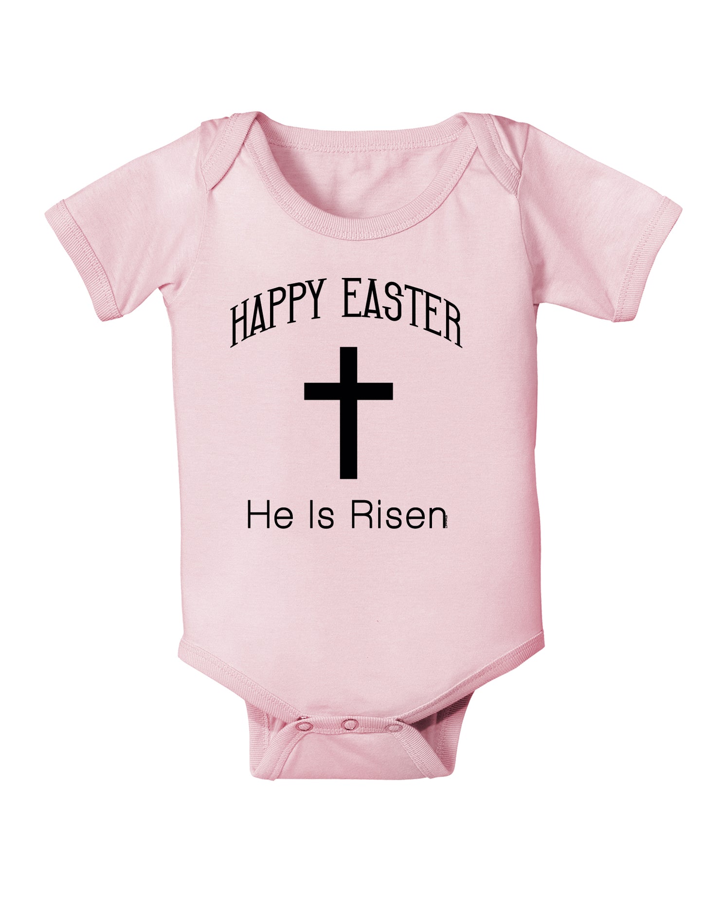 Happy Easter He Is Risen Infant Onesie-TooLoud-Light-Pink-06-Months-Davson Sales