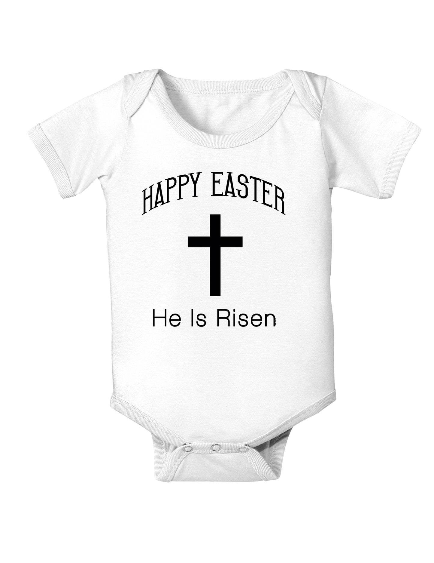 Happy Easter He Is Risen Infant Onesie-TooLoud-White-06-Months-Davson Sales