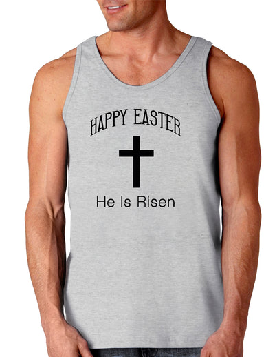 Happy Easter He Is Risen Christian Loose Tank Top-Loose Tank Top-TooLoud-Ash-Gray-Small-Davson Sales