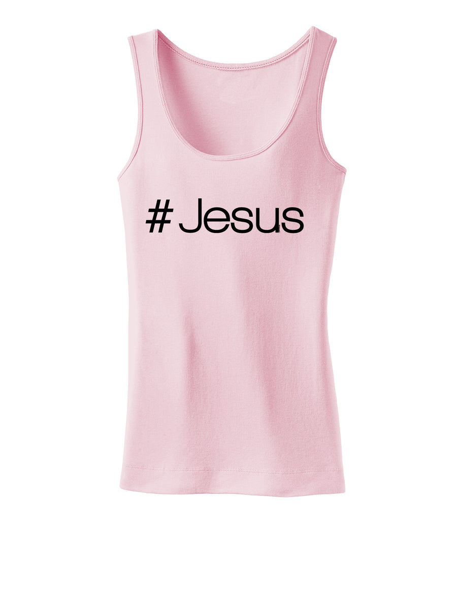 Hashtag Jesus Christian Womens Tank Top-Womens Tank Tops-TooLoud-White-X-Small-Davson Sales