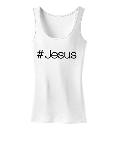 Hashtag Jesus Christian Womens Tank Top-Womens Tank Tops-TooLoud-White-X-Small-Davson Sales