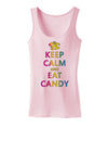 Keep Calm and Eat Candy Womens Tank Top-Womens Tank Tops-TooLoud-Soft-Pink-X-Small-Davson Sales