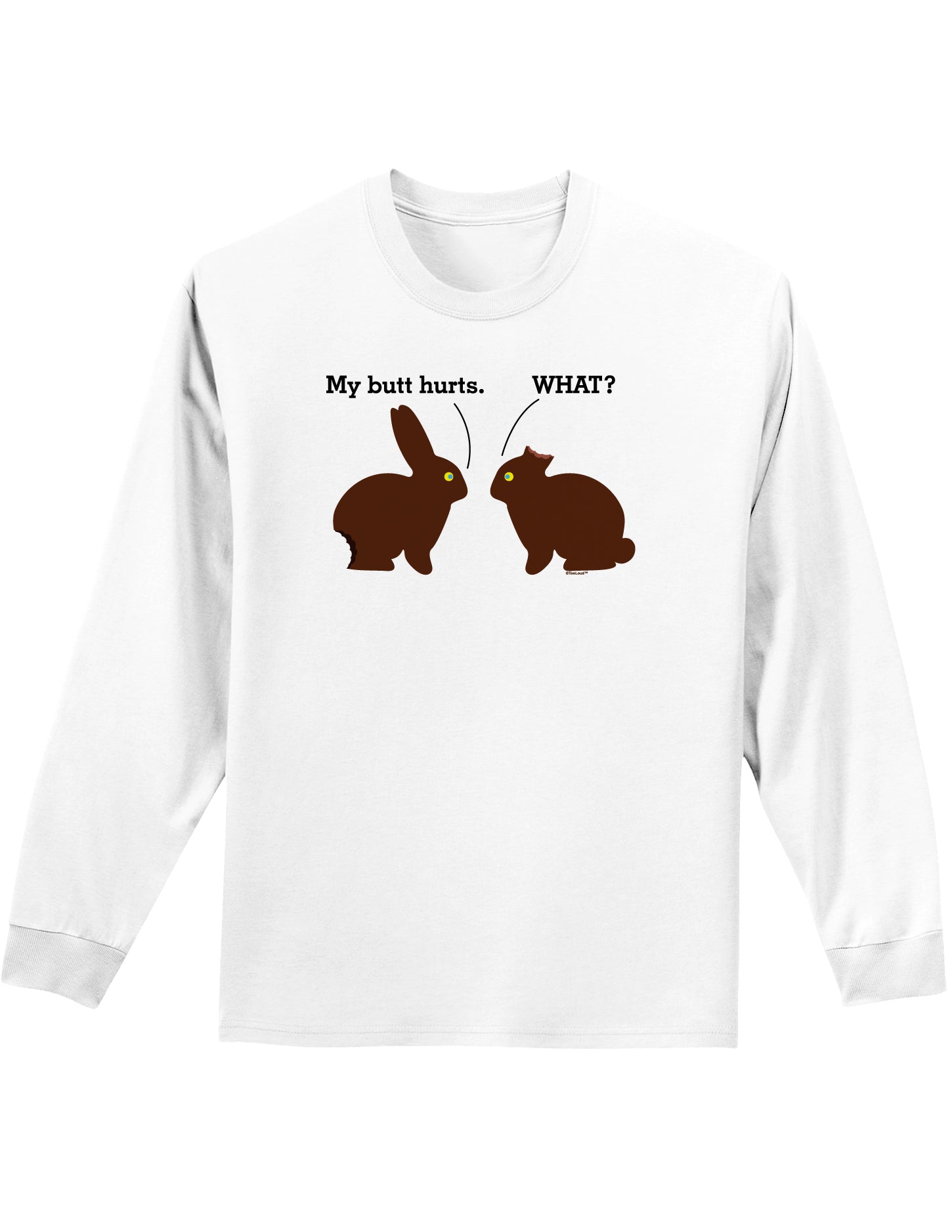 My Butt Hurts Adult Long Sleeve Shirt-Long Sleeve Shirt-TooLoud-White-Small-Davson Sales