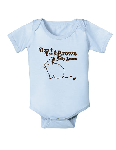 Dont Eat Brown Jellybeans Infant Onesie-TooLoud-Light-Blue-06-Months-Davson Sales