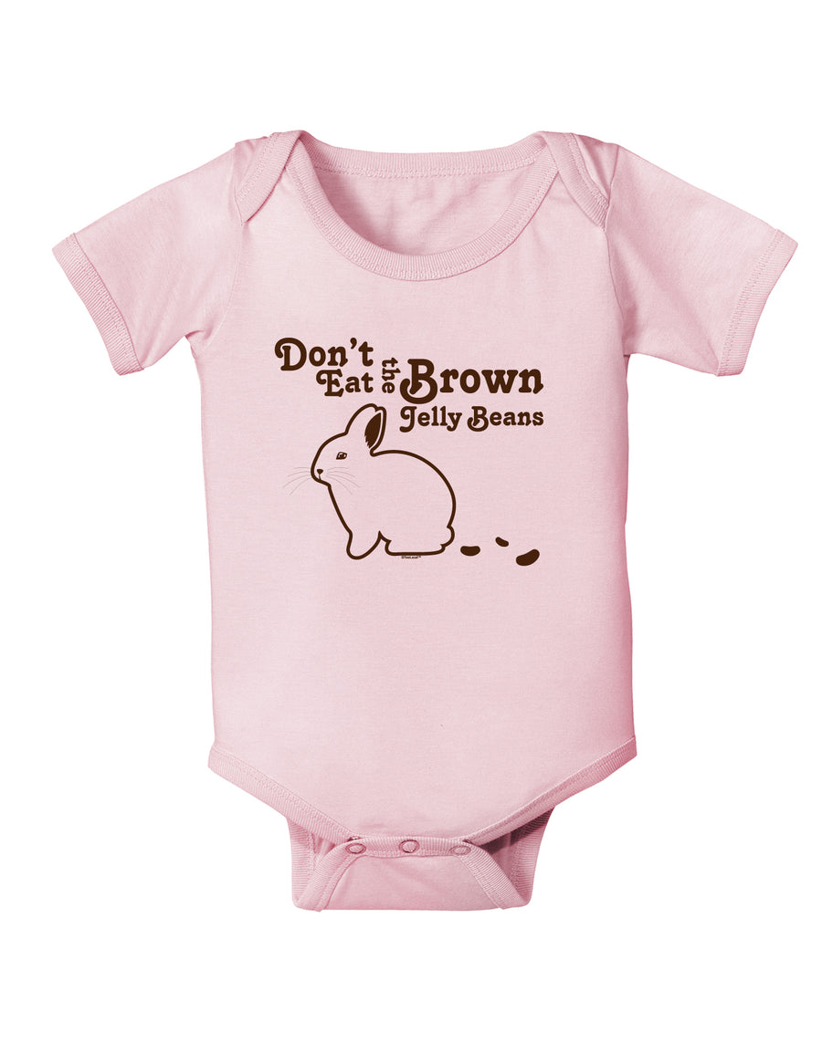 Dont Eat Brown Jellybeans Infant Onesie-TooLoud-White-06-Months-Davson Sales