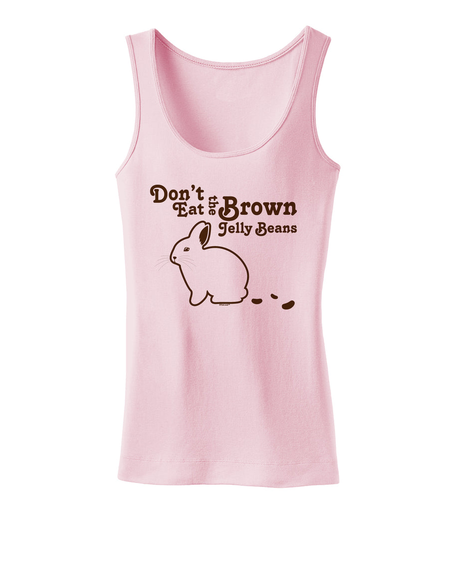 Dont Eat Brown Jellybeans Womens Tank Top-Womens Tank Tops-TooLoud-White-X-Small-Davson Sales